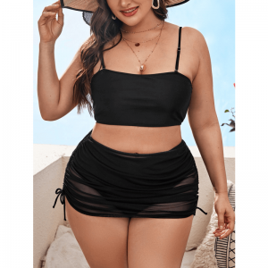 Tre stycken mode rygglösa baddräkter