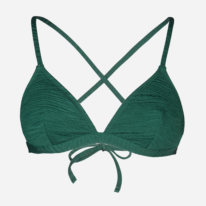 Bandad triangelbikini topp