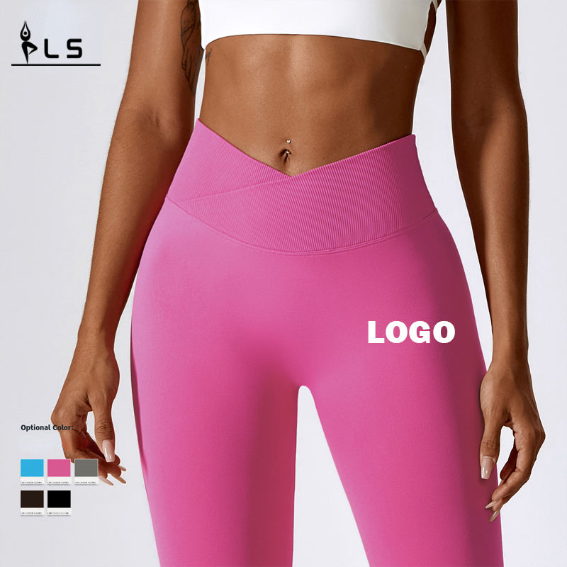 SC10122 Booty Pants Women\'s Butt Lifting Yoga Leggings V Shape Womens Yoga Pants Active Wear Leggings Seamless