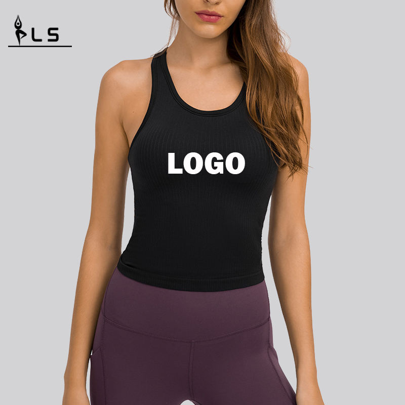 SC102510 Fitness Crop Tank Top Women \\\\ \'s t-shirts Rib Tank Top Women Yoga Gym Fitness Workout Tank Vest Top Clothing