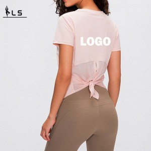 SC10269 Crop Top Gym Yoga Dryfit Sports Women \\\\ \'s t-shirts Fitness Top Women Sexig sportsvett Skjorta